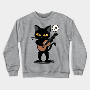 Cat guitar Crewneck Sweatshirt